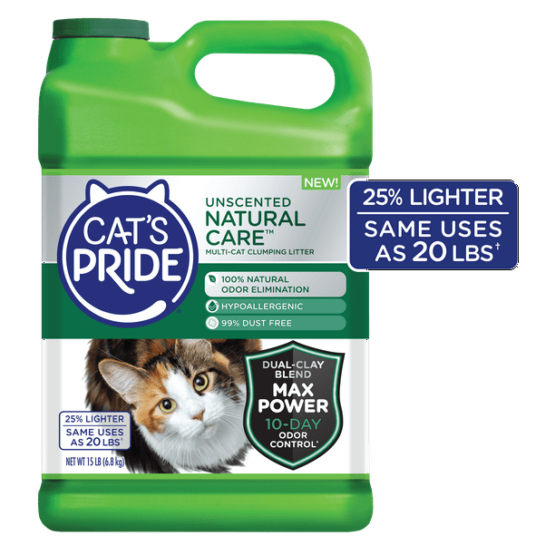 Cat's Pride Max Power Natural Care Unscented MultiCat Clumping Litter