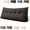 Black, variant on Twin Dorm Bed Bolster Cushion, Wedge Headboard Pillow (Beige, 39.37in) | Ergonomic Back Support