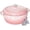 Pink, variant on 6QT Enameled Cast Iron Dutch Oven with Lid, Versatile Heavy-Duty Cookware Pot for Baking Bread, Braising, Soups & Stews, Oven & Stovetop Safe with Heat Resistant Gloves(Cream White)