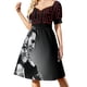 thumbnail image 1 of 08 Sunger EP 68 Comeback Vestido de manga corta blanco y negro vestidos para ocasis oficiales vestidos vestidos de fiesta, 1 of 6