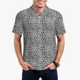 thumbnail image 1 of Balery Black Leopard Camisa Polo de Hombre con Estampado, de Manga Corta y Tejido Medio, Camisa Tipo Golf Polo-X-Large, 1 of 6
