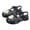 Black, variant on Krdevn Sandals - Glitter Clear Daisy Breathable Easy-Clean Footwear for Summer Outdoor Party Casual Comfortable Wear,3.5-4 Years