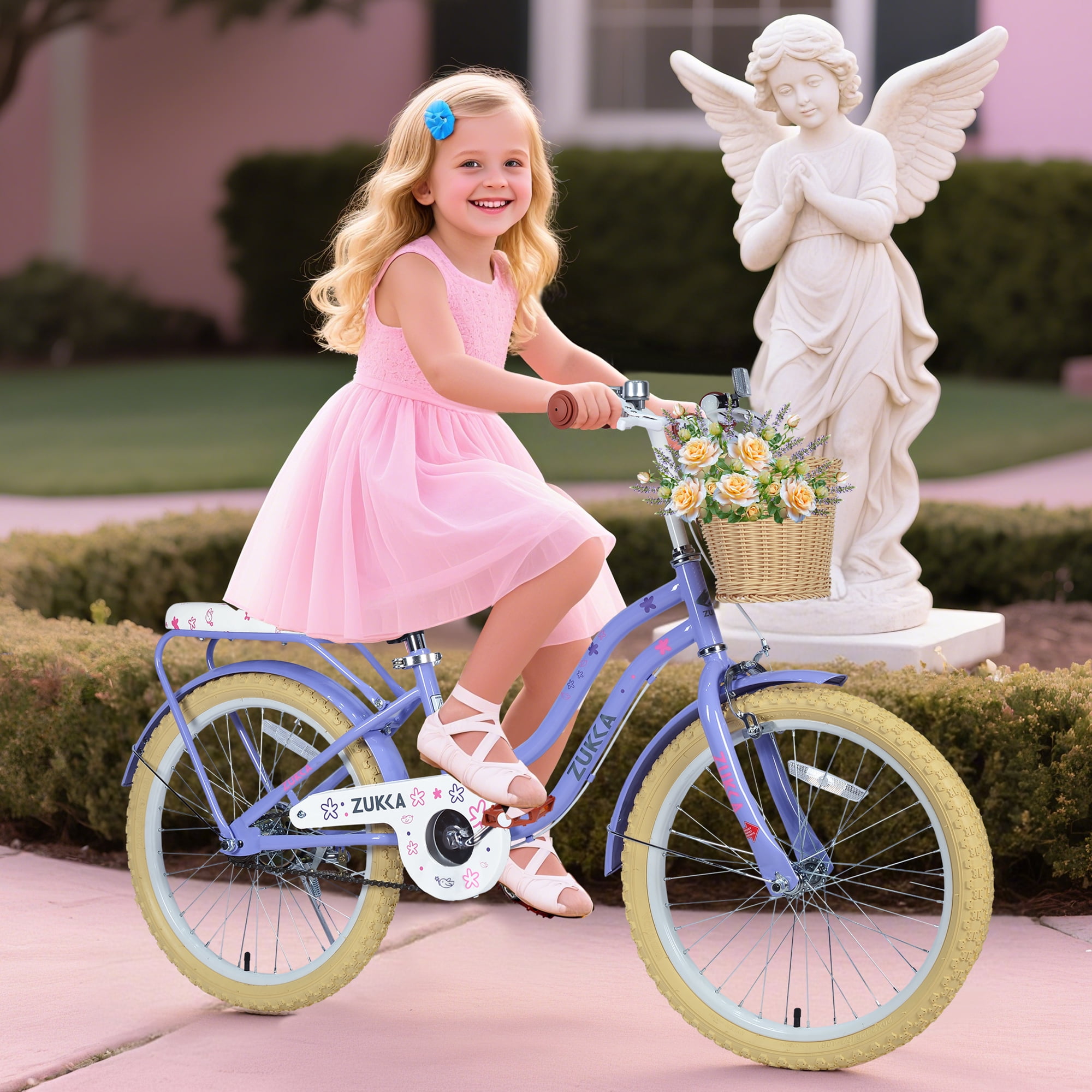 Ambifirner 20 Inch Blue Bicycles Mountain Bike , Single Speed Bicycles with Dual Brakes , City Bike