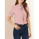 thumbnail image 5 of CAMISA DE MUJER CON LAZO EN EL CUELLO, BOTONES Y MANGAS ABULLONADAS XL ROSA, 5 of 7