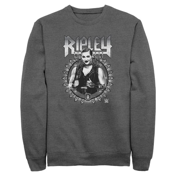 Mens WWE Ripley Black and White Photo Sweatshirt