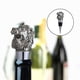 thumbnail image 4 of Tapón de botella de vino con forma de animal, reutilizable, hermético, accesorio de decoración para guardar vino Lion Stopper Plata, 4 of 8
