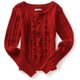 thumbnail image 1 of Aeropostale suéter de punto Ted para mujer, rojo, extra pequeño Aeropostale Tejer, 1 of 1