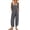 Blue, variant on Women's Casual Loose Bib Jumpsuit Wide Leg Sleeveless Pocket Overall Romper