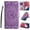 Purple, variant on Case for Google Pixel 10 /10 Pro, Premium PU Leather Magnetic Closure Flip Wallet Phone Case with Card Holder Cash Slot Stand Function Embossed Flower Shockproof Lanyard Case Cover - Blue