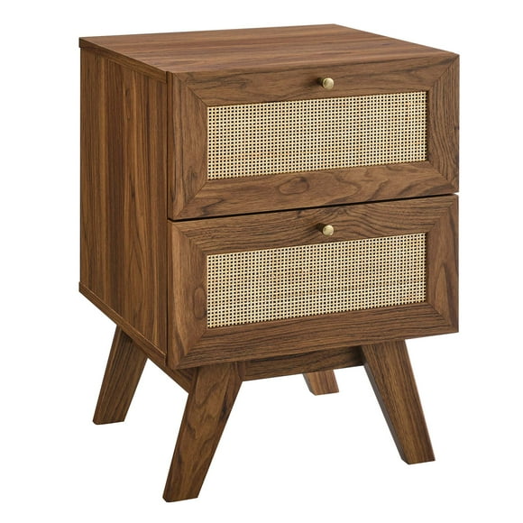 Soma 2-Drawer Nightstand Walnut