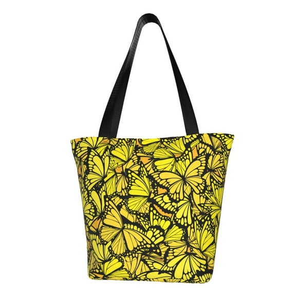 Easygdp Yellow Butterflies Shoulder Bags for Women,Crossbody Bags Shoulder Purse Handbag for Women