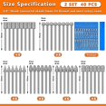 thumbnail image 1 of 40 Pieces Diamond Burr Bits Stone Carving Set For Rotary Tool With 1/8 Inch Shank For Polishing Eng, 1 of 2