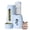 Blue, variant on 2-in-1 Automatic Small Pet Feeder Water Dispenser, Gravity Food Bowl No Leak Water Bottle Cage Accessory, Pink