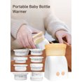 thumbnail image 3 of Fixdono Bottle Warmer, Fast Heating Portable Bottle Warmer for Breastmilk and Formula with 8 Adapters, White, 3 of 6