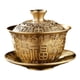 thumbnail image 2 of Taza de té y platillo Juego de té chino Gaiwan Regalo decorativo de Año Nuevo Portátil con personajes fu, 2 of 9