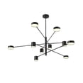 thumbnail image 1 of Lampara de techo estilo industrial hierro forjado negro lampara downlight ilios innova 10 luces, 1 of 9
