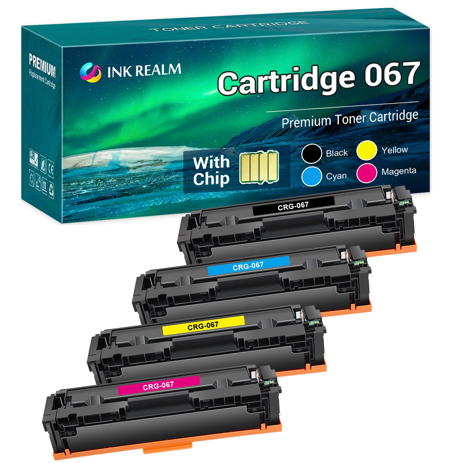 Free Shipping! Vipink Toner Cartridge Set Compatible with Canon