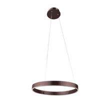 Vivio Lighting Single Ring LED Pendant - Modern, Coffee Brown, 1-Light, Integrated LED