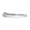 thumbnail image 3 of Solid 14k White Gold Engagement Lab Grown Diamond Wedding Band Ring Size 8 (.4 cttw.), 3 of 8