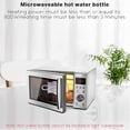 thumbnail image 3 of Silicone Hot Water Bag Microwave Heating Knit Cover Honey Jar Shape Winter Hand Warmer Gifts, 3 of 5