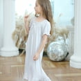 thumbnail image 4 of Robe Fille Tout-Petit Blanche Rose Robe Décontractée Jupe Princesse pour Fille 3-30 Ans, 4 of 6