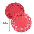 thumbnail image 2 of GOOHOCHY  100 Pcs Round Lace Paper Table Linens Decoupage Napkins, 2 of 8