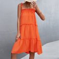 thumbnail image 2 of Vestido de tirantes de verano para mujer Vestido casual sólido sin mangas Fridja  hj2134, 2 of 6