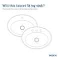 thumbnail image 4 of Moen Robinet de Lavabo Moderne à une Poignée Chromé avec Plateau de Terrasse Optionnel et Ensemble de Vidange à Ressort, 84771, 4 of 5