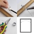 thumbnail image 4 of Picture Hanging Wire Kit with D Rings and Screws, Heavy Duty for Hanging Pictures, Clocks, Mirrors, 4 of 4