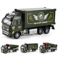 thumbnail image 3 of Children Alloy Pull Back Engineering Vehicle Military Truck Car Model Toy Gift, 3 of 10