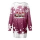 thumbnail image 3 of Vestidos de Mujer, Vestido Casual de Manga Larga Con Cuello Redondo y Estampado Navideño de Moda de Otoño E Invierno Para Mujer, 3 of 3