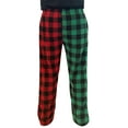 thumbnail image 4 of #followme Polar Fleece Pajama Pants for Men 45902-V-10773-XL (X-Large, Buffalo Plaid - Green Red Mix Up), 4 of 4