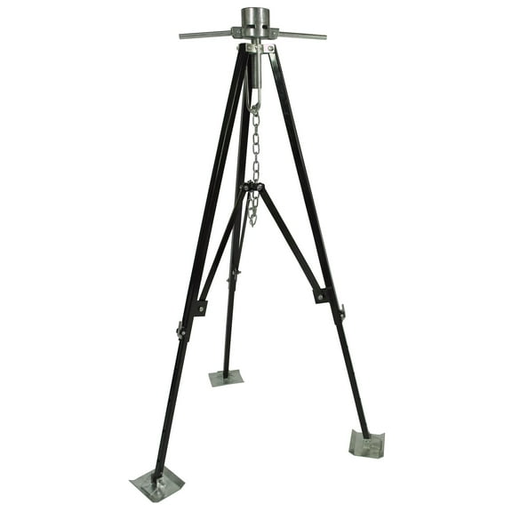 Ultra-Fab Ultra-Adjustable King Pin Tripod Stabilizer, Fits Fifth Wheel RVs, 33"–62" Height, Heavy-Duty Steel, 1,200 lb Capacity, 19-950600