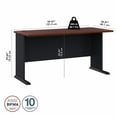 thumbnail image 3 of Bush Series A Collection 60W Desk, Hansen Cherry, 3 of 6