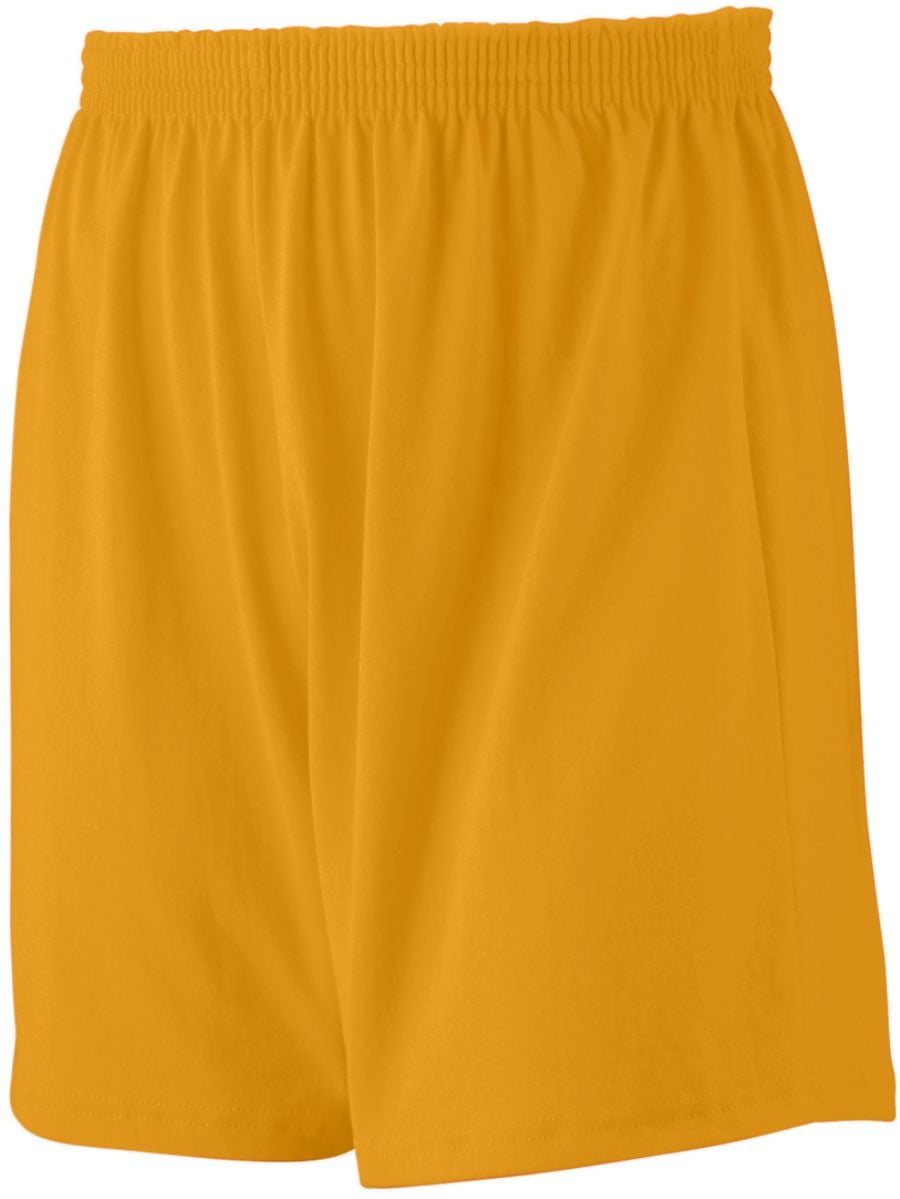 Augusta Boy's Elastic Waistband Jersey Knit Short, Gold, Medium