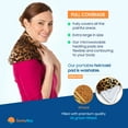 thumbnail image 5 of sunny bay body heating wrap, rice filled, washable fleece cover, x-large, leopard skin print, 5 of 8
