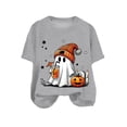 thumbnail image 4 of Akiihool Womens Fall Shirts Womens Oversized Tshirt Flower Graphic Tees Nashville Music Short Sleeve Shirts Summer Casual Loose Beach Tops Grey,XL, 4 of 4