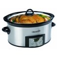 thumbnail image 3 of Crock-Pot Mijoteuse Ovale Programmable 6 Pintes Countdown avec Trempette, Acier Inoxydable, SCCPVC605-S, 3 of 5