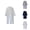 White, variant on Kimono Robe for Men Cotton Yukata Spa Sauna Bathrobe Sleepwear Japanese Kimono Loungewear