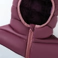 thumbnail image 3 of HILEELANG Kids Boy Winter Hodded Puffer Color-Block Jackets Coats Light Weight Outerwear Dusty Pink 7-8 Years, 3 of 5