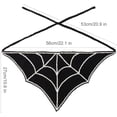 thumbnail image 2 of Monebena Crochet Bandanas for Women Spider Web Skull Crochet Head Scarf Black Crochet Headband Halloween Knitted Headscarf, 2 of 14