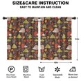 thumbnail image 2 of Blackout Kids Curtains,Hedgehog and Mushroom Childrens Insulated Curtains Set Of 2,Bedroom Essentials,Toddler Room Decor 42"x54"(106x137cm), 2 of 4