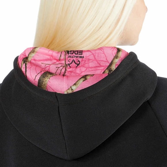 RealTree Women's Logo Print Hoodie Sweatshirt, Black Pink Camo, XS -  Walmart.com