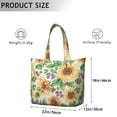 thumbnail image 3 of Sunflower Floral Butterfly Print Duffel Boho Travel Bag, Lightweight, , Multipurpose Weekender, 3 of 5