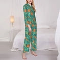 thumbnail image 3 of Balery Fall Forest Squirrel Pattern Pajama Sets for Women Long Sleeve 2 Piece Sleepwear Loungewear Sets Soft PJ's with Pockets Long Sleeve Comfy Pj Sets-Medium, 3 of 7