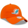 thumbnail image 3 of Women's New Era  Orange Miami Dolphins  Main Core Classic 2.0 9TWENTY Adjustable Hat, 3 of 6