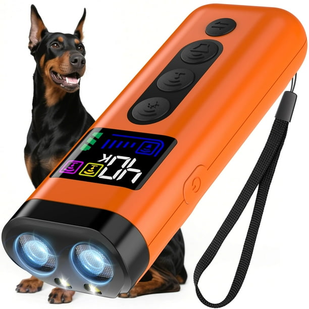 Disuasor de ladridos de perro ZUIBAS, ultrasónico, 20 m, rango 3 frecuencias
