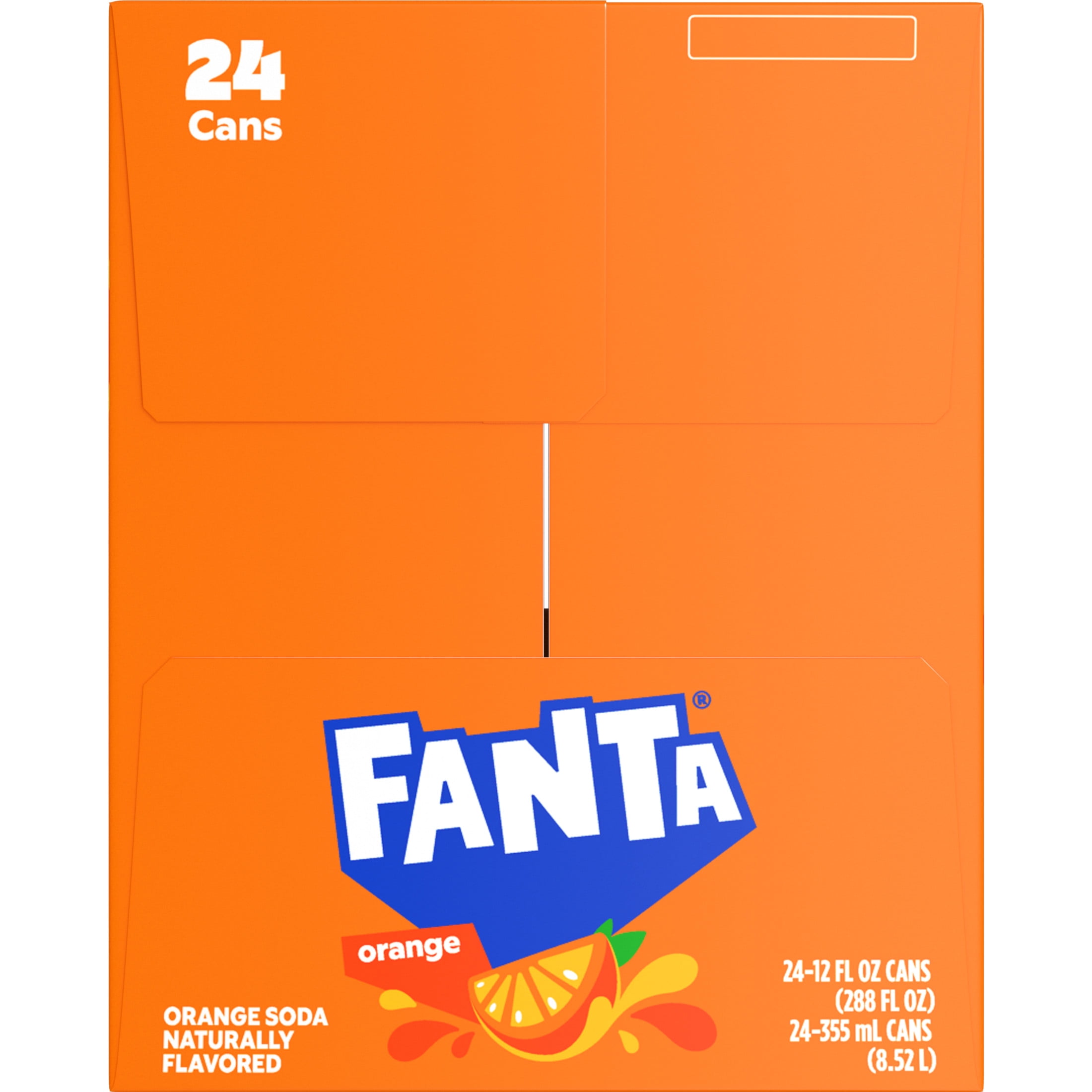 Fanta Orange Soda Pop, 12 fl oz, 24 Pack Cans