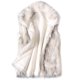 thumbnail image 2 of Women's Wool Vest Faux Fur Vest Stand Collar Faux Fur Coat Vest Jacket LXL, 2 of 5