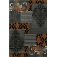 thumbnail image 2 of Handcraft Rugs - Electric Orange, Gray, Silver, Black, Abstract Area Rug Modern Contemporary Floral and Patchwork Geometric Design, 2 of 8